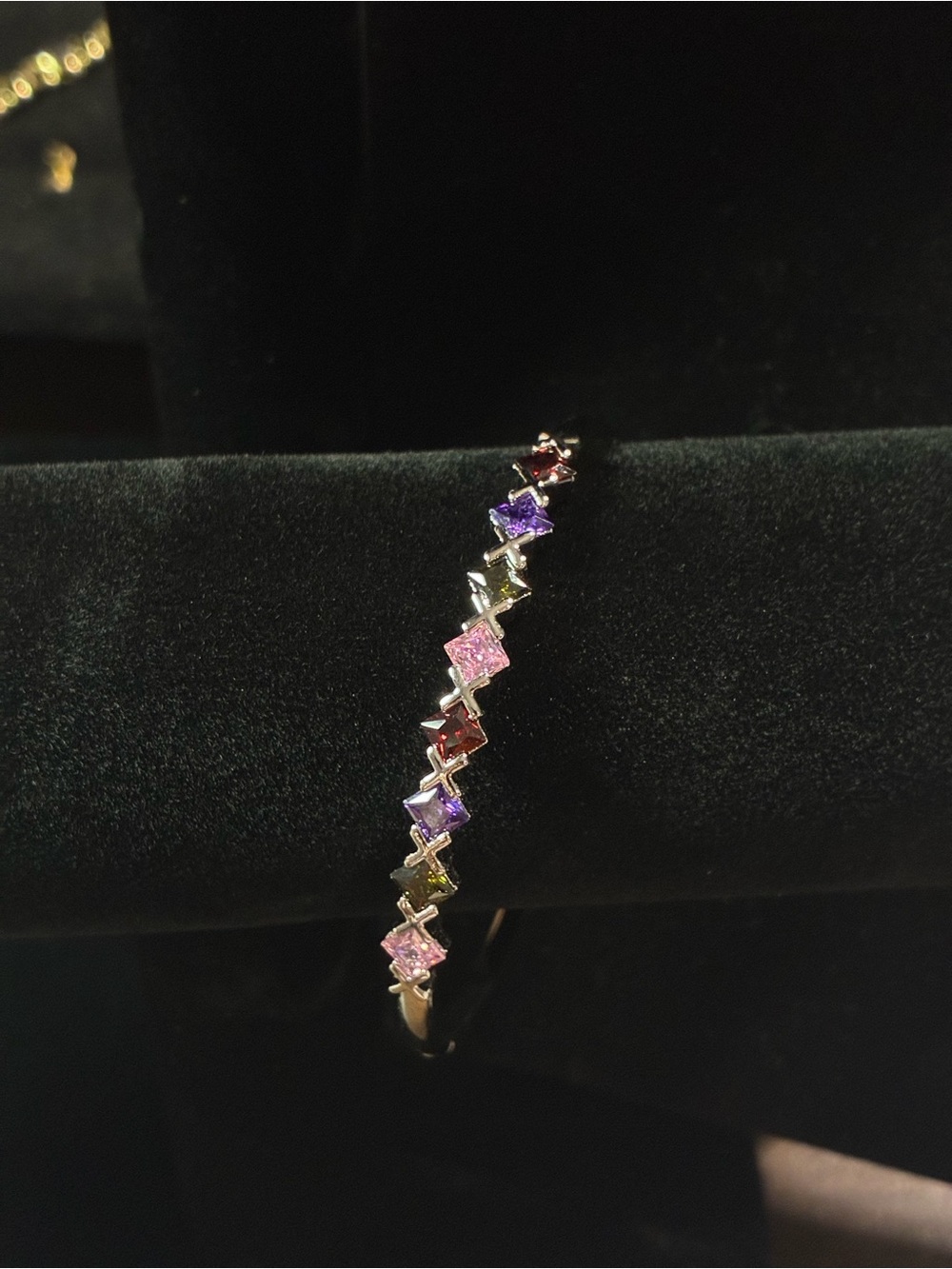 Multicolor Stone Link Bracelet - Women Jewelry